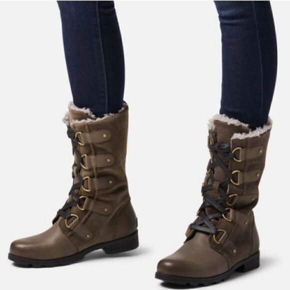 Sorel Emelie Lace Up Waterproof Boots Major 9.5 - Picture 4 of 14